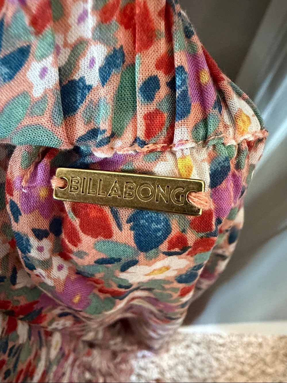 Billabong Pink Multi Floral Tiered Maxi Skirt and top - Picture 7 of 7